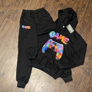 Kids Black Game Controller Matching Set